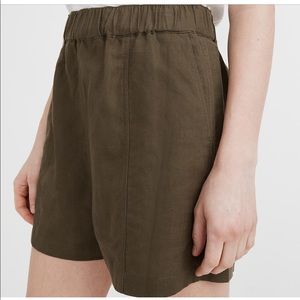 Madewell Linen Blend Easy-Pull On shorts NWT L